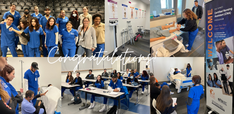 Da Vinci Alumni Excel in Certified Nursing Assistant Training Program