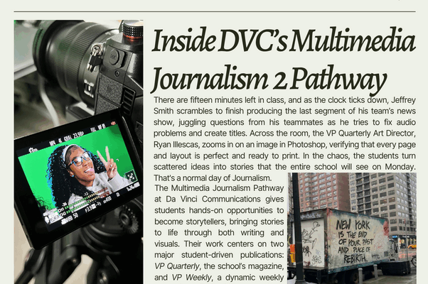 Inside Da Vinci Communications’ Multimedia Journalism Pathway
