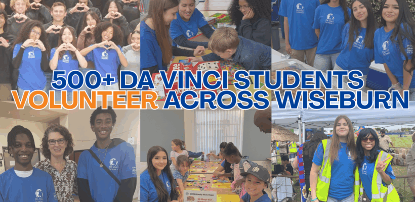 500+ Da Vinci High School Students Volunteer Across Wiseburn This School Year